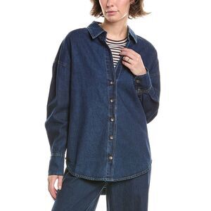 Summer Away Womens  Aruba Denim Shirt, Blue